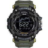 SMAEL Mens Watch Military Waterproof Sport Wrist Watch Digital Stopwatches For Men 1802 Military Watches Male Relogio Masculino
