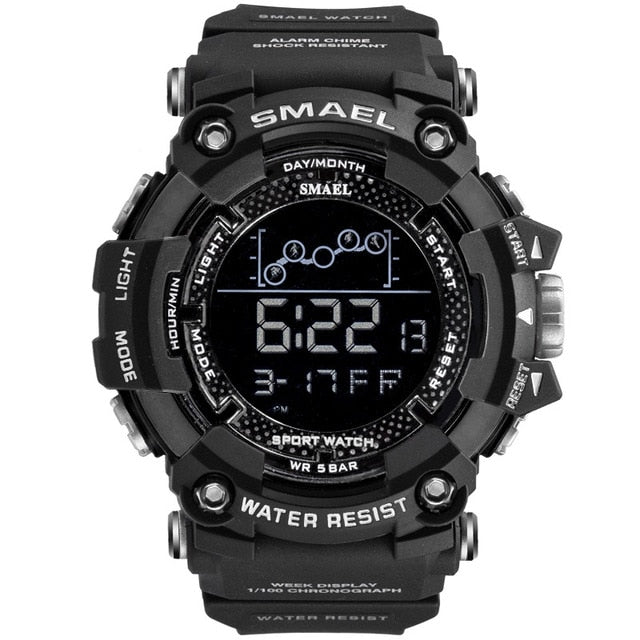 SMAEL Mens Watch Military Waterproof Sport Wrist Watch Digital Stopwatches For Men 1802 Military Watches Male Relogio Masculino
