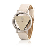 Hot 1 Pc Leather Band Stainless Steel Sport Analog Quartz Women Mens Wrist Fashion Watch