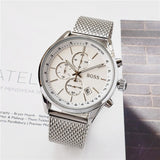 2019 Boss Watch Luxury Mens watches quartz stopwatch all function all pointers work boss waterproof man chronograph