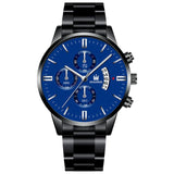 Luxury Men Gold Watch Business Relogio Masculino Stainless Steel Band Quartz Watches Male Man Fashion Date Wristwatch