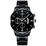 Luxury Men Gold Watch Business Relogio Masculino Stainless Steel Band Quartz Watches Male Man Fashion Date Wristwatch