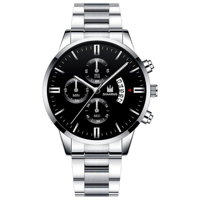 Luxury Men Gold Watch Business Relogio Masculino Stainless Steel Band Quartz Watches Male Man Fashion Date Wristwatch