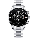 Luxury Men Gold Watch Business Relogio Masculino Stainless Steel Band Quartz Watches Male Man Fashion Date Wristwatch