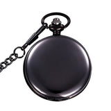 Unique Smooth Steampunk Pocket Watch Men With Fob Nacklace Chain Fashion Quartz Watches Mens Womens Gift reloj de bolsillo