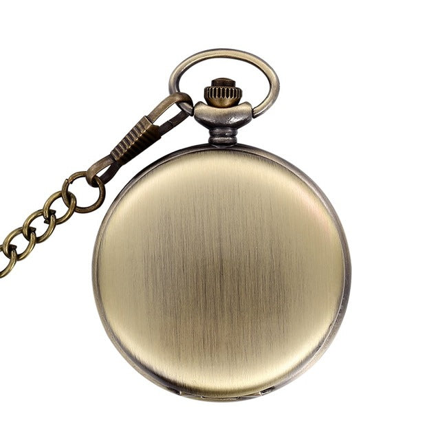 Unique Smooth Steampunk Pocket Watch Men With Fob Nacklace Chain Fashion Quartz Watches Mens Womens Gift reloj de bolsillo