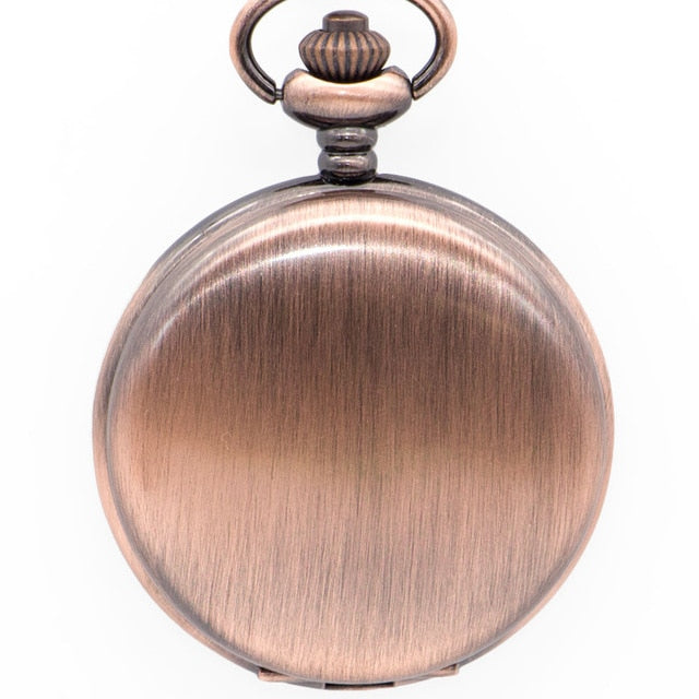 Unique Smooth Steampunk Pocket Watch Men With Fob Nacklace Chain Fashion Quartz Watches Mens Womens Gift reloj de bolsillo
