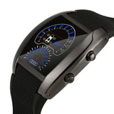 2019 LED watch Men's Fashion Digital Watch Light Flash Turbo Speedometer Sports Car Dial Meter Watch Running relogio digital