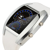 2019 LED watch Men's Fashion Digital Watch Light Flash Turbo Speedometer Sports Car Dial Meter Watch Running relogio digital