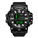 Fashion Mens Watches Waterproof Men's Boy LCD Digital Stopwatch Date Rubber Sport Wrist Watch Waterproof Relogio Clock reloj Q7