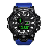 Fashion Mens Watches Waterproof Men's Boy LCD Digital Stopwatch Date Rubber Sport Wrist Watch Waterproof Relogio Clock reloj Q7
