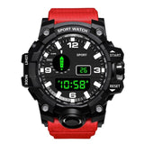 Fashion Mens Watches Waterproof Men's Boy LCD Digital Stopwatch Date Rubber Sport Wrist Watch Waterproof Relogio Clock reloj Q7