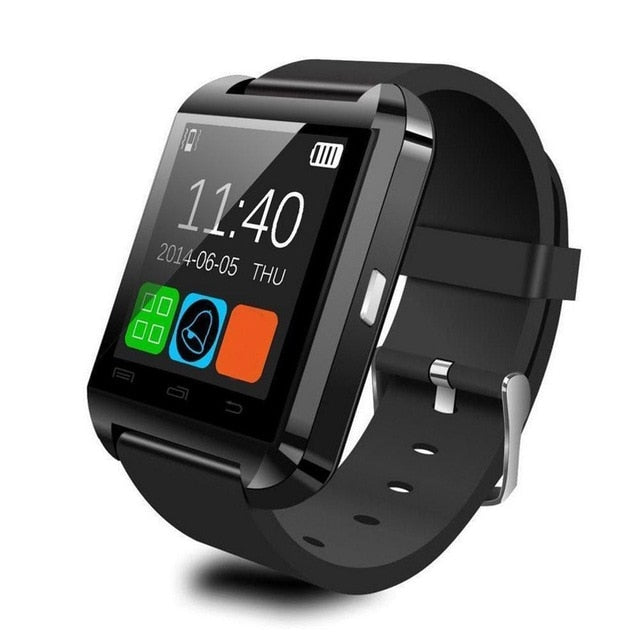 U8 Bluetooth Smart Sports Watch Altimeter Wristband Bracelet Player Remote Control Camera Card For Android Kids Children Gifts