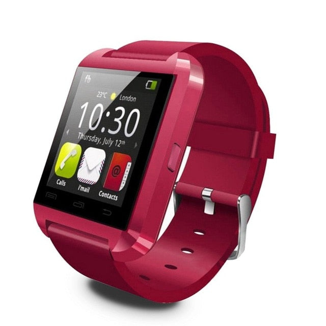U8 Bluetooth Smart Sports Watch Altimeter Wristband Bracelet Player Remote Control Camera Card For Android Kids Children Gifts