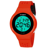 SYNOKE Ultrathin Unisex Electronic LED Digital Sports Waterproof Women Men Watch Mens Dive 50m Military Sports Watches reloj