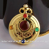 Gorben Slytherin Snake Steampunk Quartz Pocket Watch  Hogwart Silver Golden Snitch Chain Pendant Women Gift
