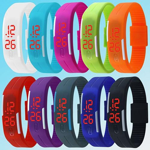 women watches Unisex Men Fashion Silicone Band Red LED Sports clock Bracelet Digital Wrist reloj mujer relogio デジタルウォッチ часы