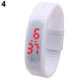 women watches Unisex Men Fashion Silicone Band Red LED Sports clock Bracelet Digital Wrist reloj mujer relogio デジタルウォッチ часы