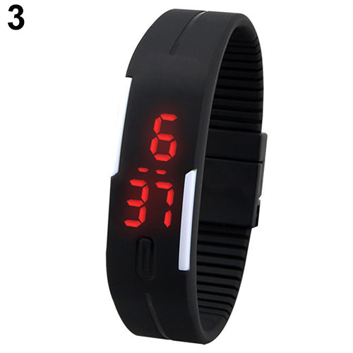 women watches Unisex Men Fashion Silicone Band Red LED Sports clock Bracelet Digital Wrist reloj mujer relogio デジタルウォッチ часы