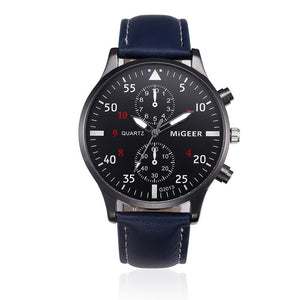 Watches Men Retro Design Leather Band Quartz Wrist Watches Top Brand Relogio Masculino 2018 New Mens Casual Clock Analog   F528
