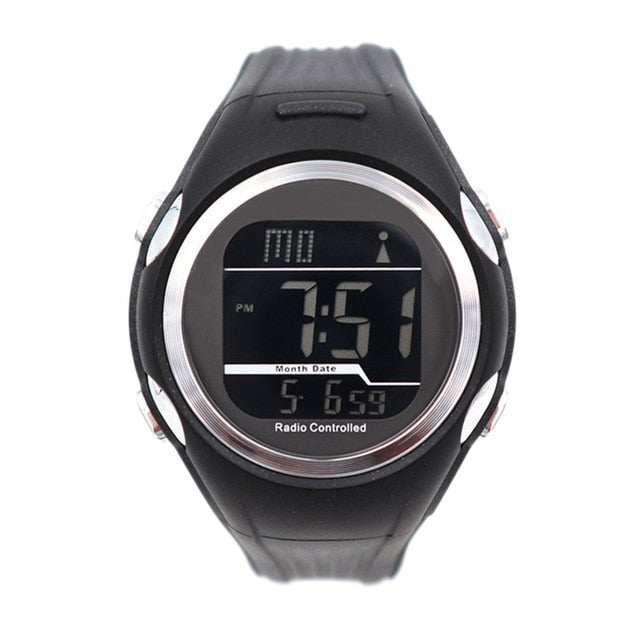 Waterproof Digital Watch Fashion outdoor sports waterproof watch German frequency DCF radio wave watch outdoor multi-function