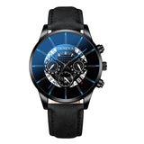New Trendy Men's Watch Leather Quartz Personality Creative Luxury Calendar Wrist Watch Male Simple Business Clock reloj hombre