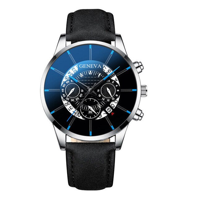 New Trendy Men's Watch Leather Quartz Personality Creative Luxury Calendar Wrist Watch Male Simple Business Clock reloj hombre