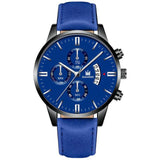 Relogio Masculino watches men fashion Sport box stainless steel leather strap watch Quartz business wristwatch Reloj Hombre 2019