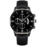 Relogio Masculino watches men fashion Sport box stainless steel leather strap watch Quartz business wristwatch Reloj Hombre 2019