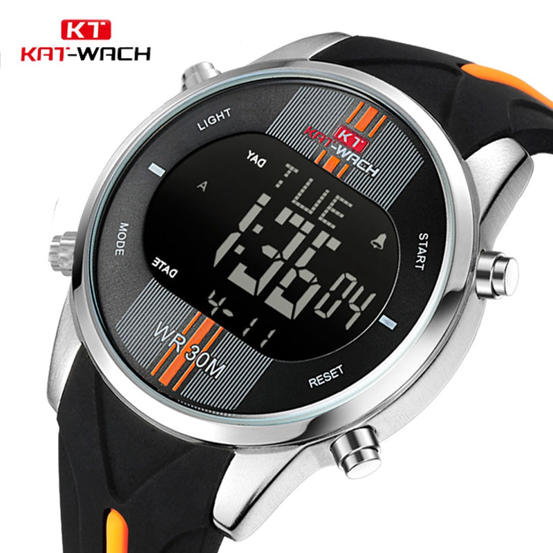 Fashion Brand Men Watch Waterproof Sport Watch Outdoor Silicone Strap Led Digital Watch Men Clock Erkek Kol Saati Hodinky