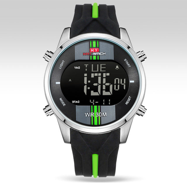 Fashion Brand Men Watch Waterproof Sport Watch Outdoor Silicone Strap Led Digital Watch Men Clock Erkek Kol Saati Hodinky