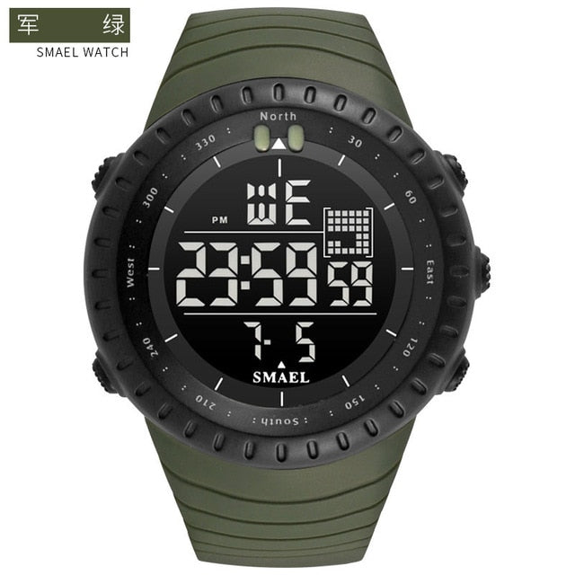 Fashion Brand Men Watch Waterproof Sport Watch Outdoor Silicone Strap Led Digital Watch Men Clock Erkek Kol Saati Hodinky