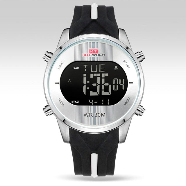 Fashion Brand Men Watch Waterproof Sport Watch Outdoor Silicone Strap Led Digital Watch Men Clock Erkek Kol Saati Hodinky