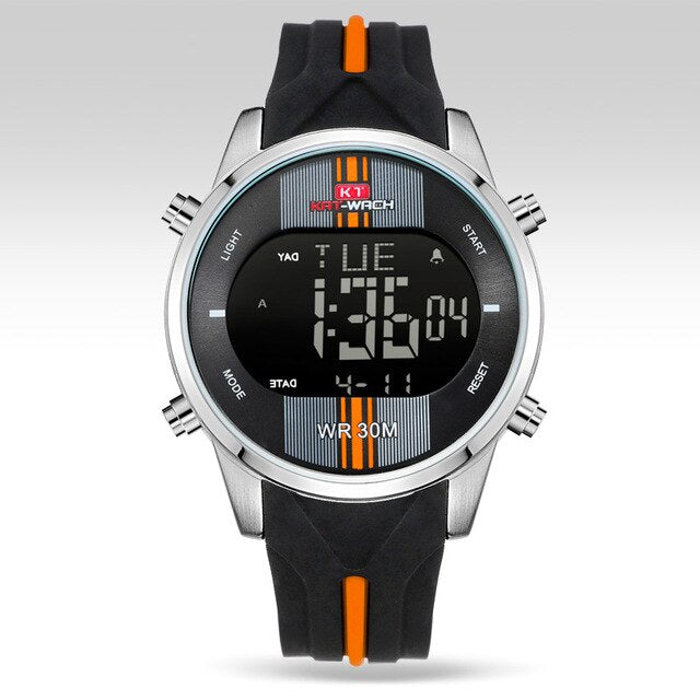 Fashion Brand Men Watch Waterproof Sport Watch Outdoor Silicone Strap Led Digital Watch Men Clock Erkek Kol Saati Hodinky