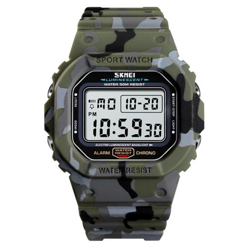 SKMEI 1471 Fashion Waterproof Sports Watch Men Camouflage Luminous Chronograph Electronic Digital Wrist Watch Мужские часы