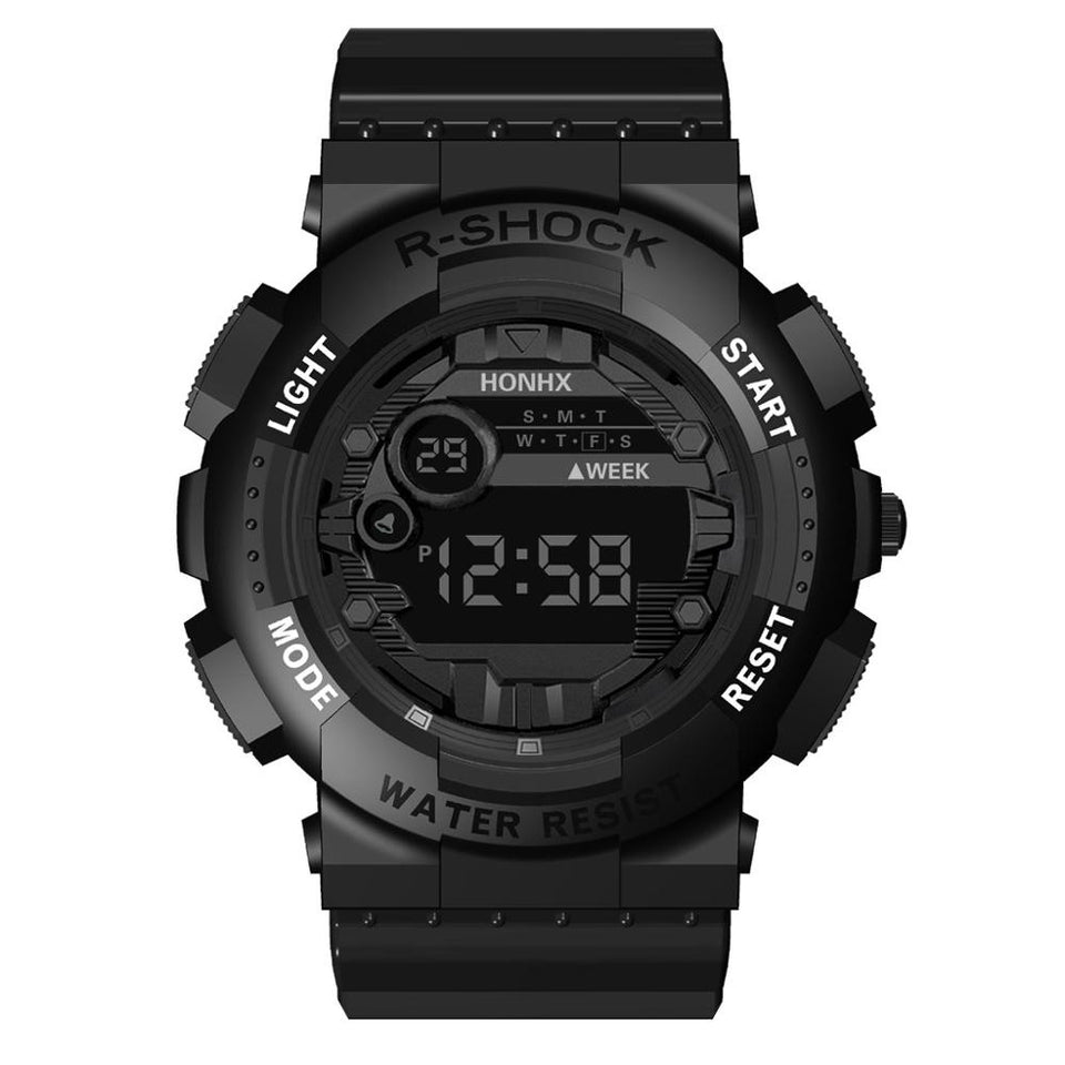HONHX Luxury Mens Digital LED Watch Date Sport Men Outdoor Electronic Watch Digital Watch Men Water Resistant #4S26
