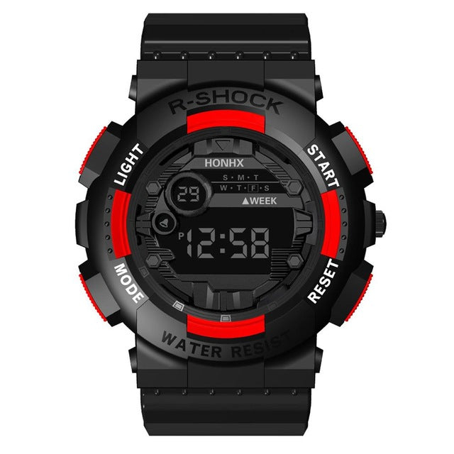 HONHX Luxury Mens Digital LED Watch Date Sport Men Outdoor Electronic Watch Digital Watch Men Water Resistant #4S26
