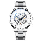 2020 Fashion Mens Watch Quartz Classic Black Wristwatch Steel Belt Luxury Calendar Business Watch Herren Uhren Gifts for Men