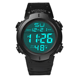 HONHX Electronic Watch Men's Fashion Simple LCD Digital Stopwatch Date Rubber наручные часы HOT Sell Sport Silicone Wrist Watch