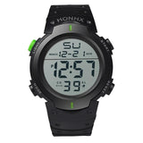 HONHX Electronic Watch Men's Fashion Simple LCD Digital Stopwatch Date Rubber наручные часы HOT Sell Sport Silicone Wrist Watch