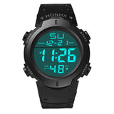 HONHX Electronic Watch Men's Fashion Simple LCD Digital Stopwatch Date Rubber наручные часы HOT Sell Sport Silicone Wrist Watch