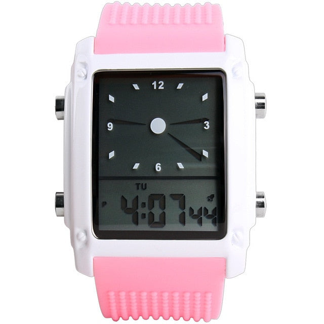 New Men Watch Led Digital Watches Men Sports Watches Dual Time Analog Digital Watches LED Colorful Backlight Glow Watches reloj