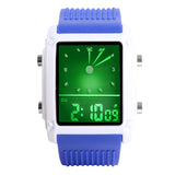 New Men Watch Led Digital Watches Men Sports Watches Dual Time Analog Digital Watches LED Colorful Backlight Glow Watches reloj