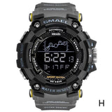 2019 Smael Single Display Multi-function Electronic Sports Waterproof Student Table Calendar Week Night Light Watch Men Watches
