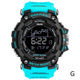 2019 Smael Single Display Multi-function Electronic Sports Waterproof Student Table Calendar Week Night Light Watch Men Watches