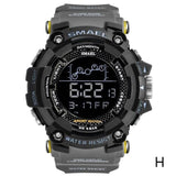 2019 Smael Single Display Multi-function Electronic Sports Waterproof Student Table Calendar Week Night Light Watch Men Watches