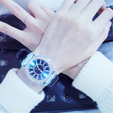 Unisex watch 7 color light Led Sport watch Reloj Deportivo Hombre luminous colorful zegarek elektroniczny Christmas Gift