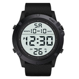 HONHX Men's digital watch waterproof TPU flexible strap electronic watches reloj deportivo hombre big screen cold light display