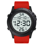 HONHX Men's digital watch waterproof TPU flexible strap electronic watches reloj deportivo hombre big screen cold light display