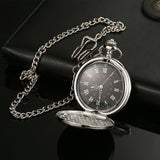 Unique Smooth Steampunk Pocket Watch Men With Fob Nacklace Chain Fashion Quartz Watches Mens Womens Gift reloj de bolsillo